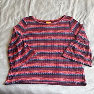 Ruby Rd Petite L/XL 3/4 Flare Sleeve Top